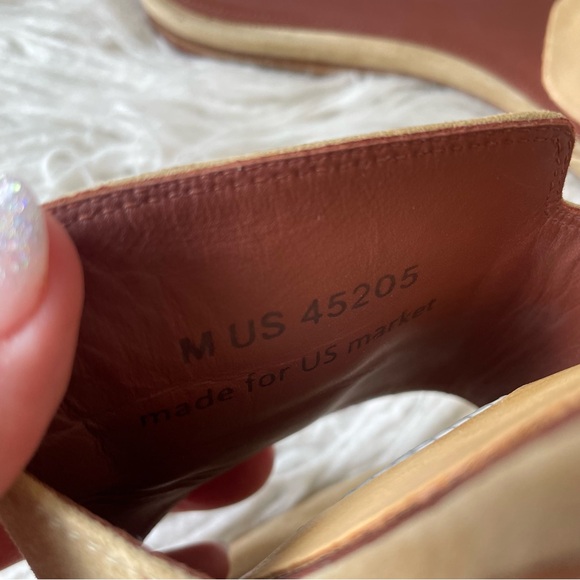 Loro Piana Natural Tan Open Toe Flat Suede Charm Slide Mules EUC Size 37.5 - Picture 10 of 12